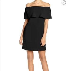 Nordstrom off the shoulder dress black (L)